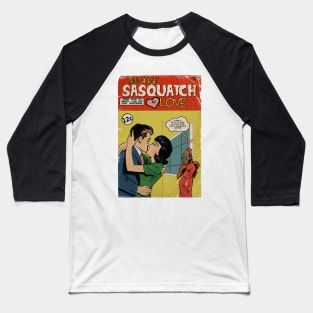 Teenage Sasquatch in Love Baseball T-Shirt